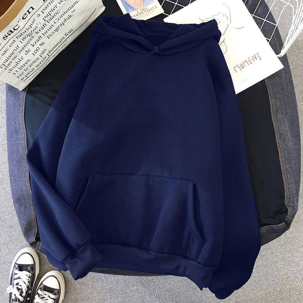 Autumn Winter Fleece Hoodies Fashion Casual Sweatshirts Men Women Harajuku Warm Oversized Pullovers 11 Colors Hip Hop Streetwear