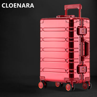 COLENARA Mala de Viagem 20" Liga de Alumínio e Magnésio 24"29" Mala de Bordo Negócios com Rodinhas Mala de Grande Capacidade