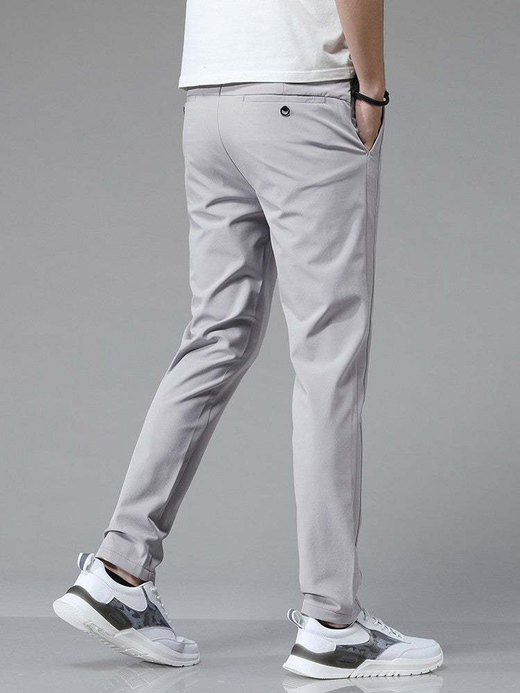 2024 Spring Summer Ultra-thin Men's Stretch Slim Straight Casual Pants High Quality Fashion Breathable Golf Sports Trousers