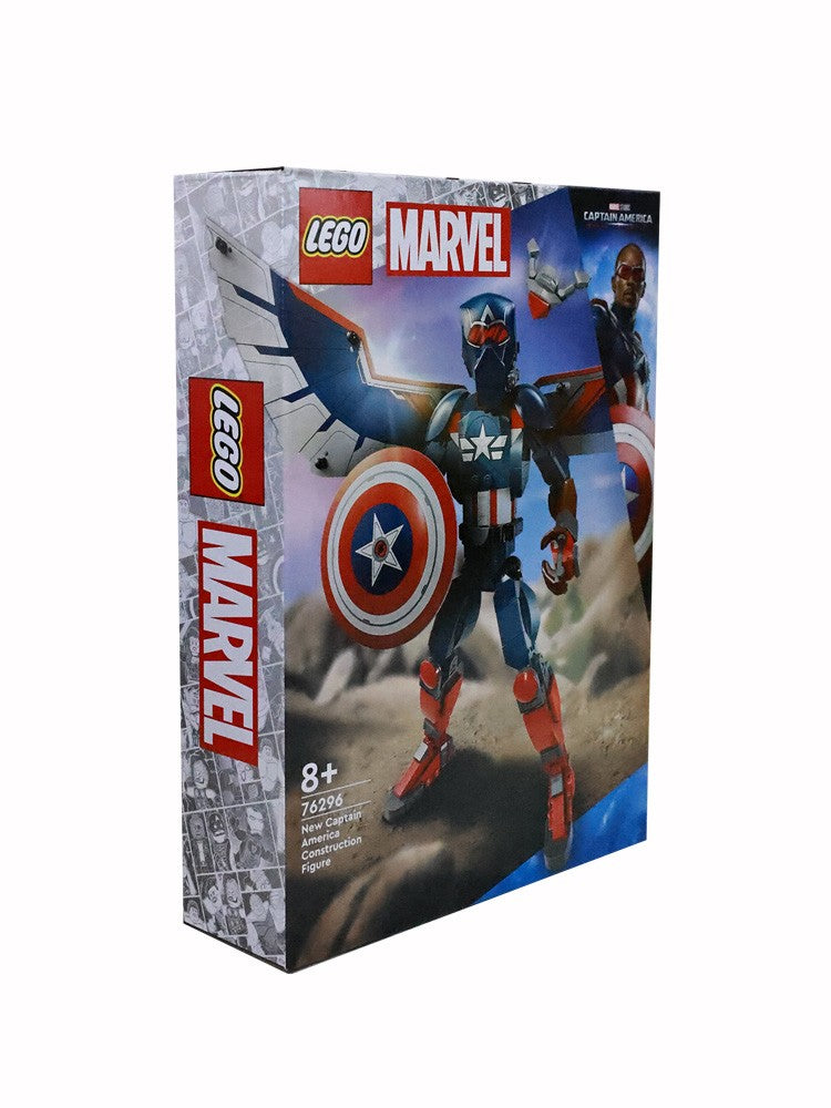 Lego Marvel Série 76296 Novo Capitão América Modelo Infantil Educacional Montado Bloco de Construção Brinquedo de Presente