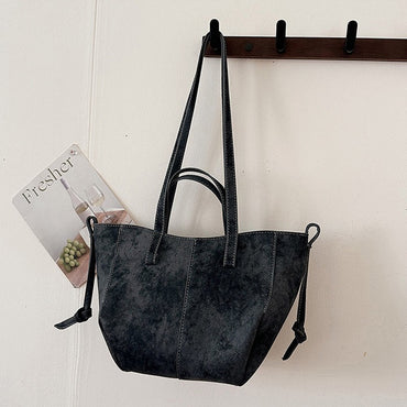 Large Capacity PU Leather Shoulder Bags for Women 2025 Luxury Designer Crossbody Bag Females Brand Retro New Handbags and Purses