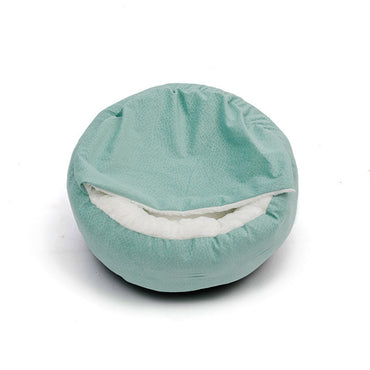 Cama Ortopédica Benepaw para Cães com Manta com Capuz Quente de Inverno Impermeável Resistente à Sujeira Casa para Gatos e Filhotes Confortável Lavável na Máquina
