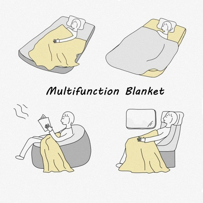 Japan Fashion Hysteric Mini Throw Downy Summer Blanket Fluffy Camping Chair Catnap Throws for Lounge Sofas Blankets Sofa Quilt