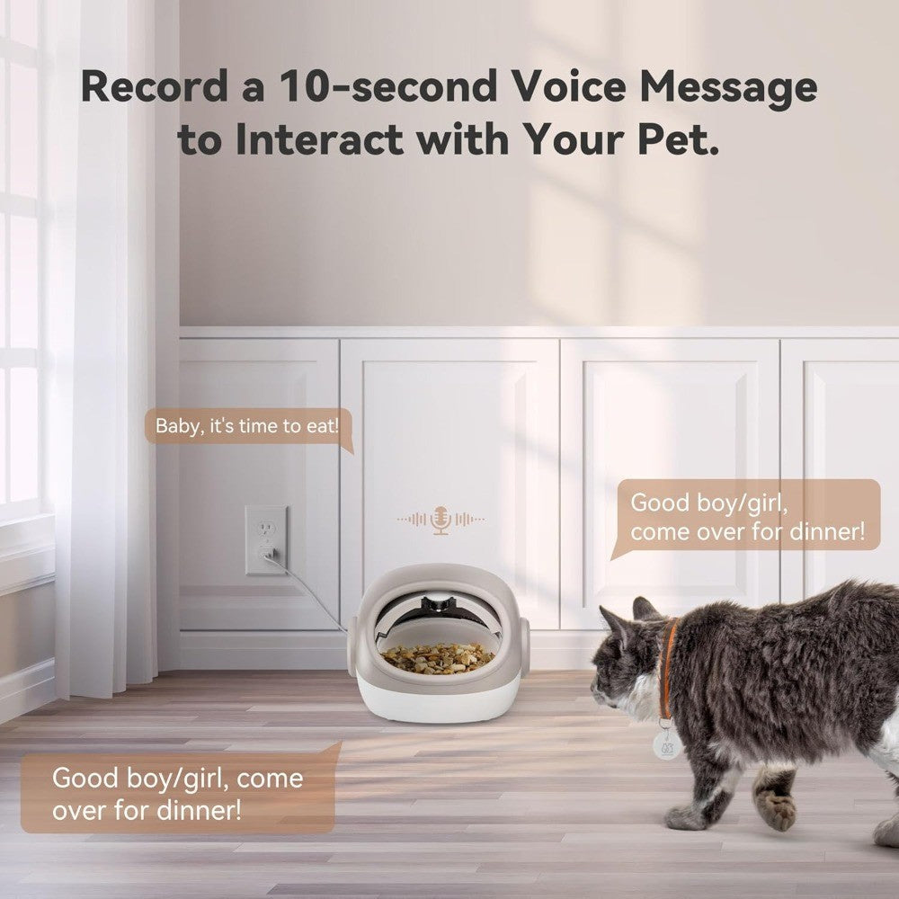 Comedouro RFID para Gatos Aprimorado com Sensor de Coleira – 4 Modos de Alimentação, Comedouro Antifurto para Vários Gatos, Coleira Temporizada