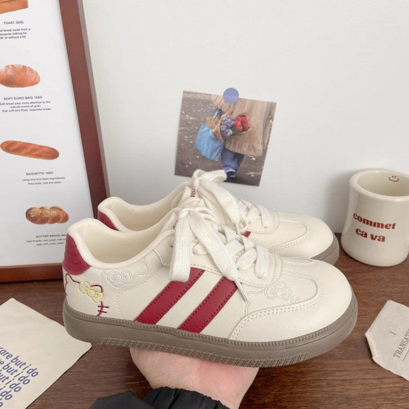 2025 New Women's German Trainers - Leather Student Sneakers with Breathable Design, Versatile Casual Shoes for Spring/Fall