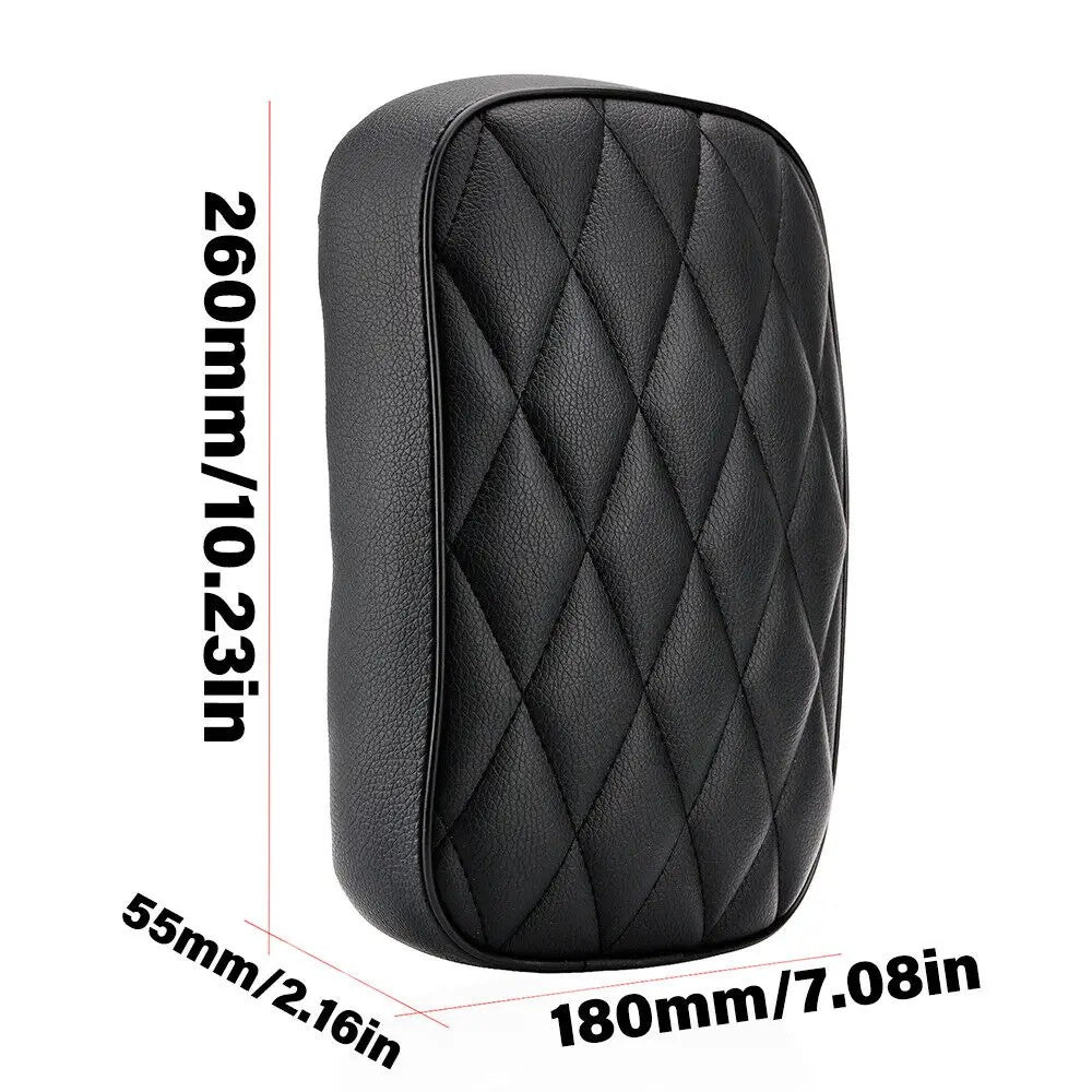 Almofada de ventosa traseira para passageiro de motocicleta com 8 ventosas, almofada de assento retangular para passageiro, para Harley 883 1200 Choppers Bobber