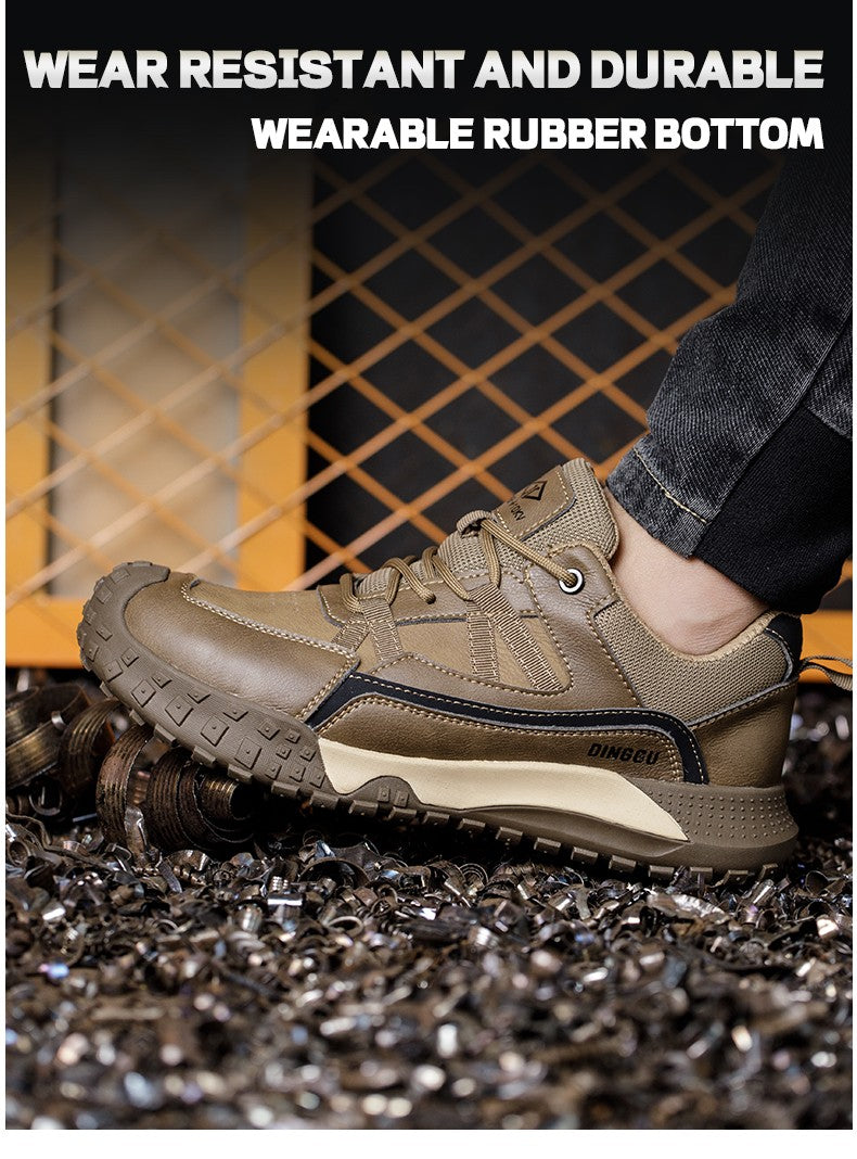 Men Safety Boots Indestructible Shoes Sneakers Steel Toe Protective Boots Anti-smash Anti-puncture Work Safety Shoes Anti-slip