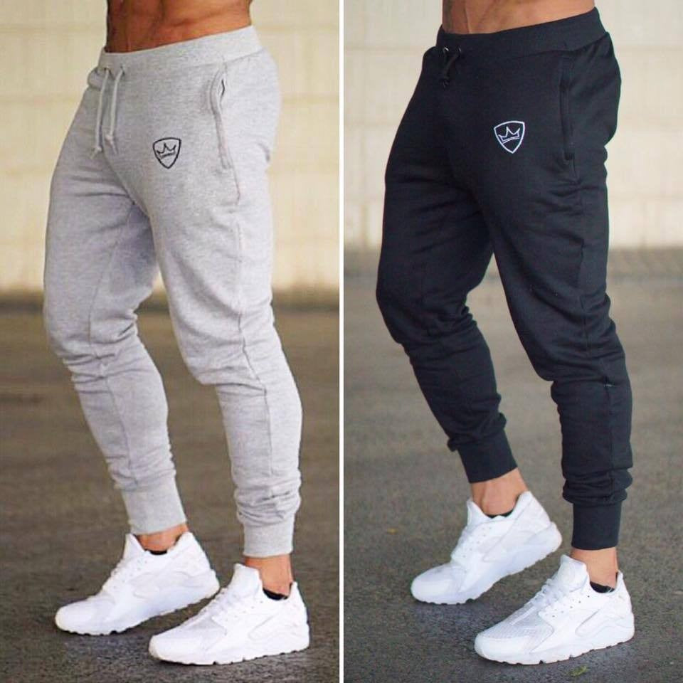Shield Print New Men's Sweatpants Spring Autumn Breathable Jogging Pants Multiple Packs Male Outdoor Concise Straight Trousers