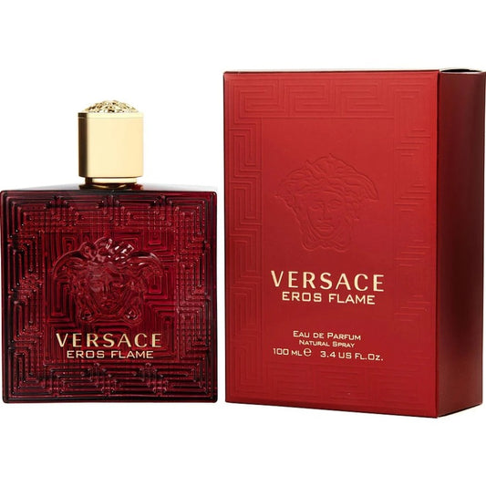 VERSACE EROS FLAME Aeros Red Eros Flaming Love for Men 100ml/200ml Fresh and Long Lasting Fragrance
