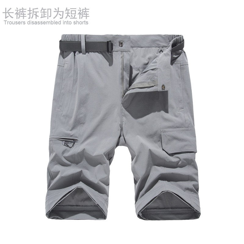 2025 Zip Off Hiking Pants Convertible Shorts Mens Cargo Work Pants Lightweight Breathable Trousers Workwear Outdoor Casual Pants