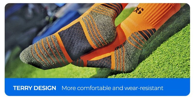 Deodorant Nano Copper Sports Socks for Men Antibacterial Basketball Climbing Sock Summer Compression MTB Cycling Bicycle Running