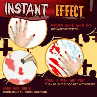 New Halloween Bloody Color Changing Bath Mat Bathroom Floor Bath Non-Slip Rugs Water Halloween Party Carpe Decoration Mats