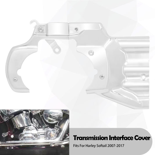 Engine Transmission Interface Cover For Harley Softail Fat Boy Deluxe Classic FLSTF 2007-2017 Standard Slim FXST FLS Motorcycle