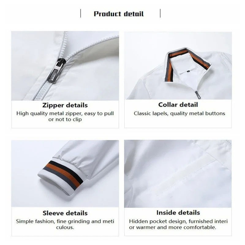 High End Embroidered CAMEL High-quality Men's Zippered Jacket, Spring and Autumn Fashionable Casual Outdoor Sports Jacket Top