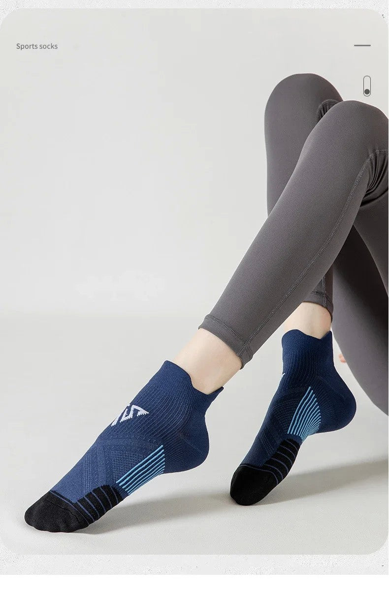 4pairs/Lot Woman Men's Socks Compression Breathable Basketball Sports Cycling Running Towel Socks High Elastic Tube Socks