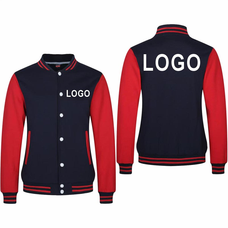 High Quality Baseball Uniforms Warm Jacket All-match Plus Velvet Jacket Custom Printing Embroidery LOGO Costume Varsity Jacket