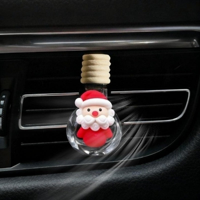 Classic Santa Beard Christmas Car Decor - Empty Fragrance Bottle for Vent, Compact Size Festive Ornament