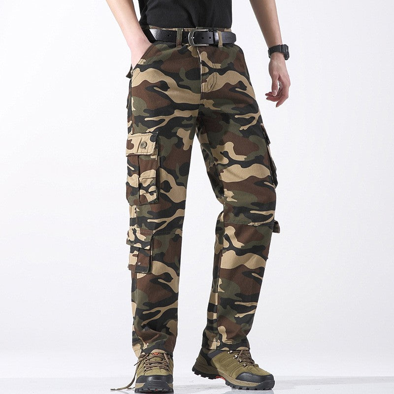 Men's Work Pants 2025 New Camouflage Pants Military Style Pants Multiple Pockets Tactical Pants Outdoor Sports Winter Pants