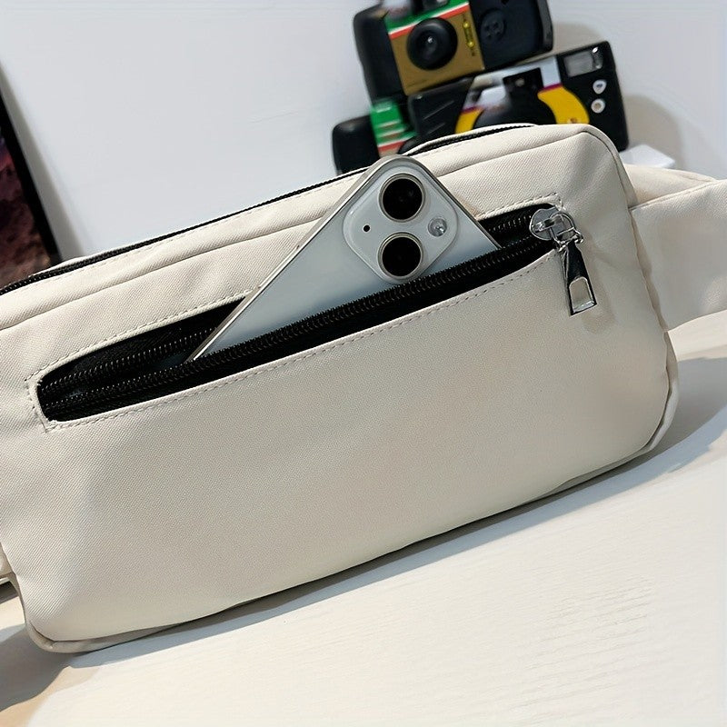 Japanese-Style Versatile Chest Bag for Women, Casual Sports Crossbody Bag for Men, Large Capacity Street Style Student Shoulder Bag, Waist Bag, Trendy