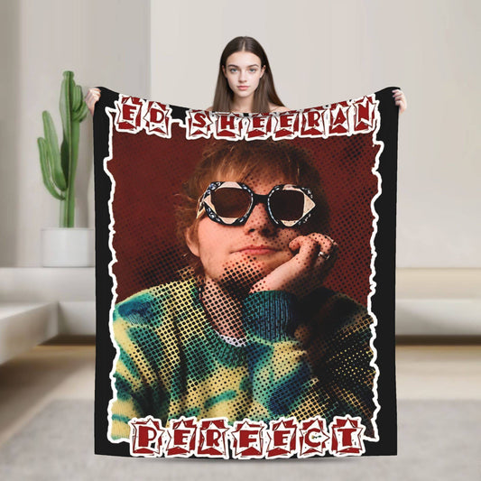 Ed Sheeran Tour Blanket Travel Flannel Throw Blanket For Home Decor Soft Warm Custom Quality Bedspread Birthday Present