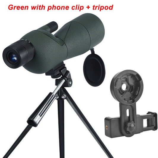 25-75x60 ED HD Birdwatching Monocular Telescope BAK4 Prism Waterproof Fogproof for Outdoor Camping Wildlife Viewing