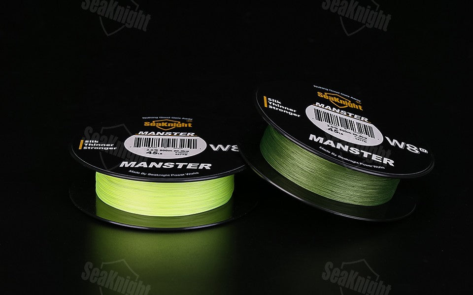 Linha de Pesca SeaKnight W8 II 300M PE, 8 Fios, Multifilamento Trançado, Revestimento Atualizado de Resina de Silicone, Pesca em Água Salgada