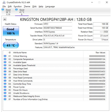 Kingston OM3 128GB PCIe 4.0 & OM3 256GB PCIe 3.0 Gaming M.2 2230 NVMe Internal SSD - Stream Deck, Laptop & Desktop Compatible