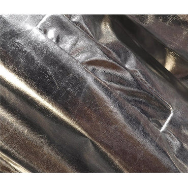 Silver Men Long Sleeve Jacket, Round Neck Zipper Control Coat, Suitable for Casual Tops, Great for Stage Performance