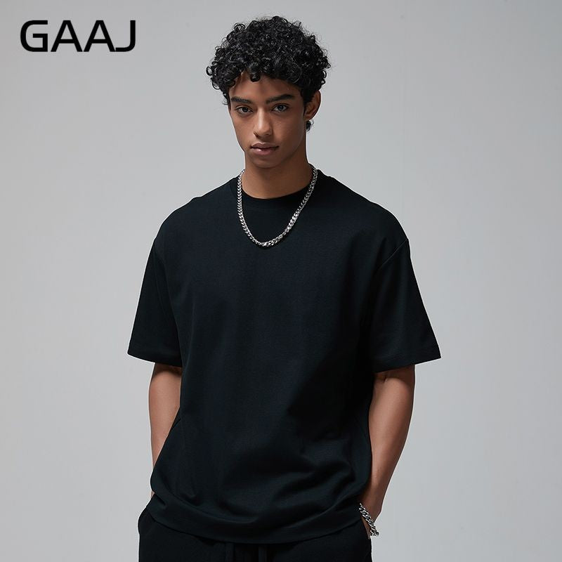 100 Heavy Weight Cotton T shirt For Men Women Short Sleeve Plain Tops Solid Oversized Tee Shirts Quality Clothing 8.8oz 250gsm