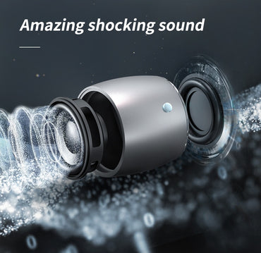 EWA A103 Mini Bluetooth Speakers German Bass Speaker For Outdoor/Indoor Camp/Bicycle /Ravel Metal Box Loud Sound