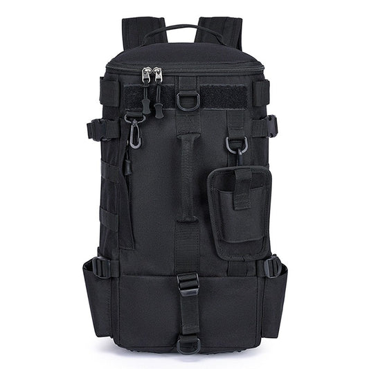 Mochila Tática de Pesca com Porta-Varas, Bolsa para Apetrechos de Pesca, Armazenamento de Equipamentos de Pesca, Sistema Molle, para Acampamento, Caminhada, Bolsa Multifuncional para Exteriores