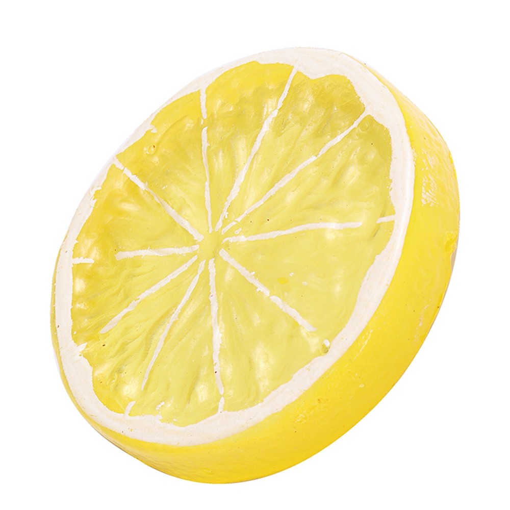 10PC Artificial Lemon Slices Blocks Simulation Lemon Slice Fake Lemon Block-Double Side Fake Fruit Model for Party Wedding Decor
