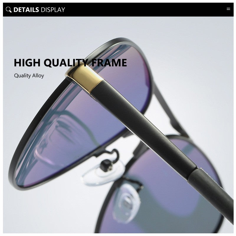 Óculos de Sol Masculino AOWEAR de Aviador Polarizado Espelhado Para Homem HD Dirigir Piloto Óculos de Sol lunettes de soleil homme