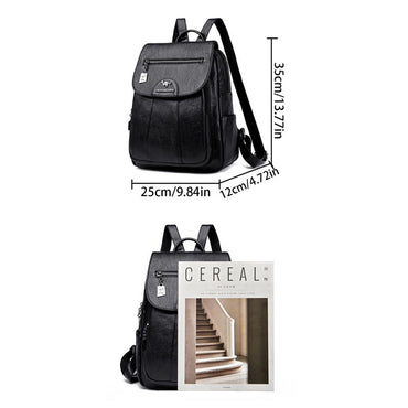 5 Color Women Soft Leather Backpacks Vintage Female Shoulder Bags Sac a Dos Casual Travel Ladies Bagpack Mochilas School Bags