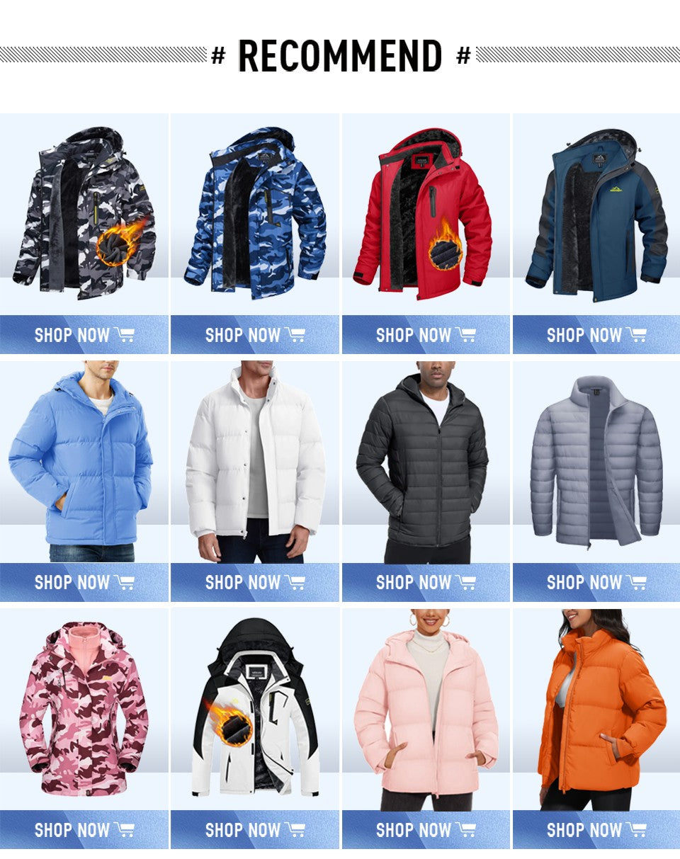 TACVASEN Waterproof Softshell Jackets Mens Winter Fleece Lined Work Jackets Zipper Pocket Outdoor Jacket Male Windbreaker
