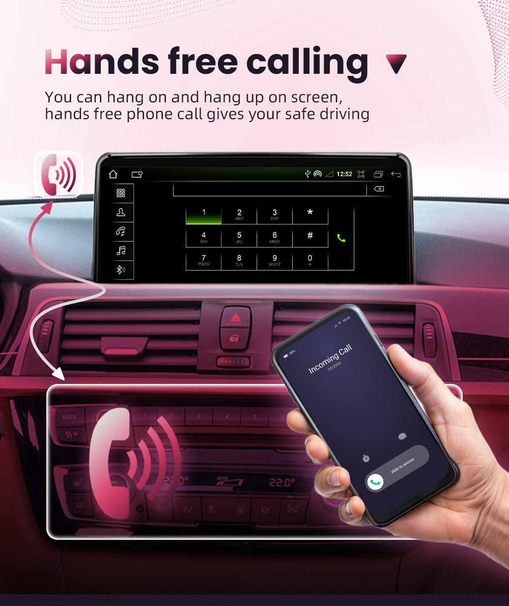 BONROAD Car Radio Wireless Carplay Android auto For BMW X5 E70 X6 E71 CCC CIC Bluetooth Mirror Link Navigation GPS Touch Screen