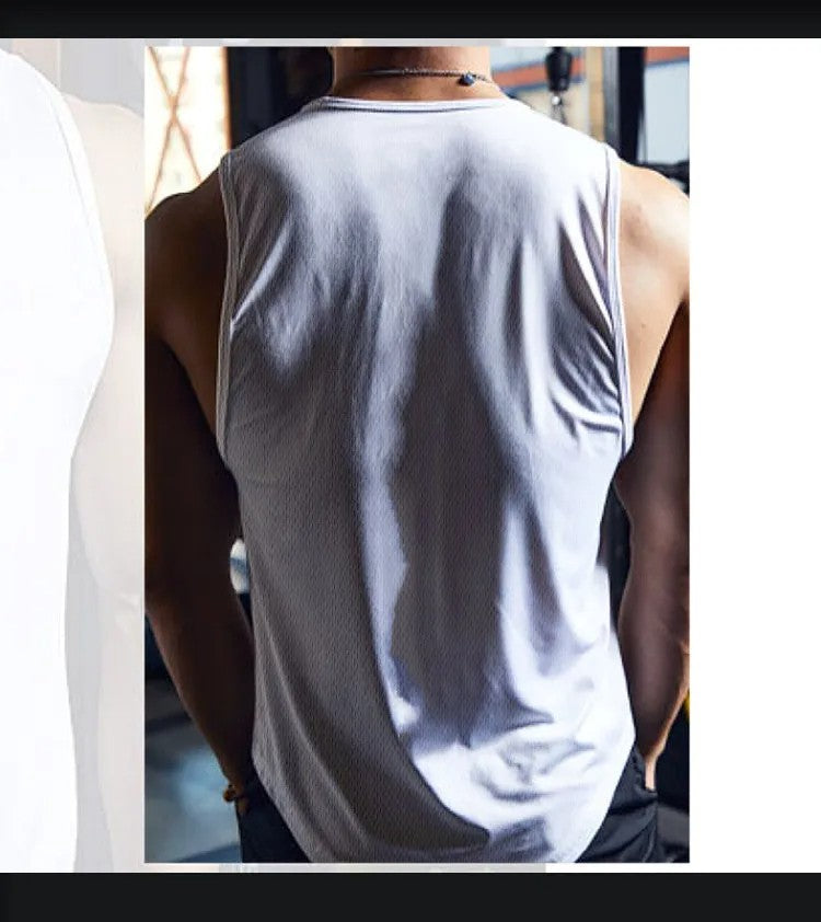 Men's sleeveless fitness shirt anime M sports leisure jogging fast drying summer training clothes fitness men
