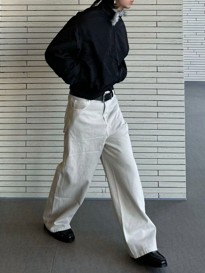 2025 Winter New Fashion Mountain Carving Imitation Wolf Fur Coat Men and Women Y2K Harajuku Hip-hop Pop Bomber Jacket Cleanfit