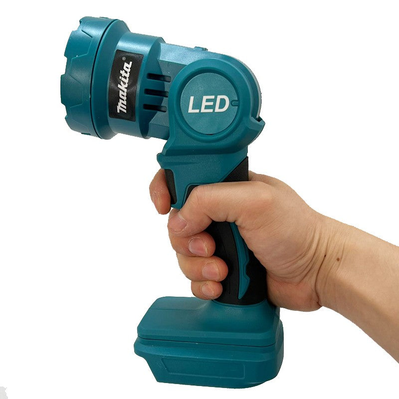 Luz de trabalho LED sem fio Makita Lanterna recarregável Ferramentas elétricas com bateria de 18V Ferramenta de holofote para ambientes internos e externos noturnos