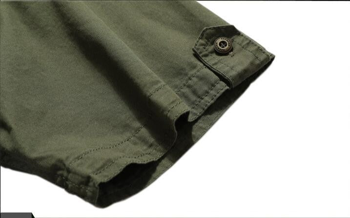 New Summer Men Short Sleeve Tooling Shirts Military Stytle Multi Pockets Cargo Shirts High Quality Men Cotton Casual Shirts 5XL