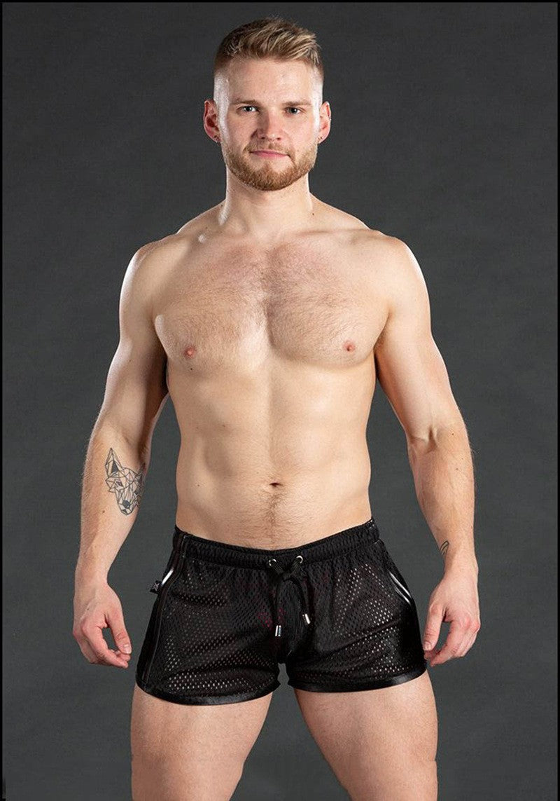 Men's sweatpants hole dry breathable sexy beach outdoor casual three-quarter pants?MNDK-05)