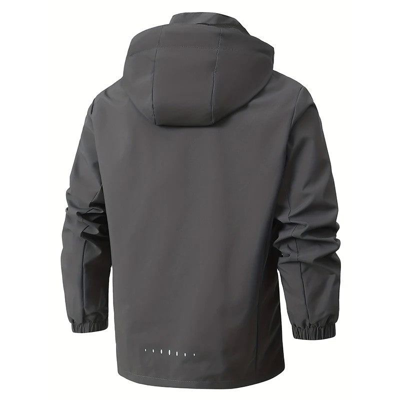 Spring Autumn New Men Casual Jacket Men Outdoor Windproof Waterproof Athletes Jacket Coat Detachable Hat Jackets Male M-5XL