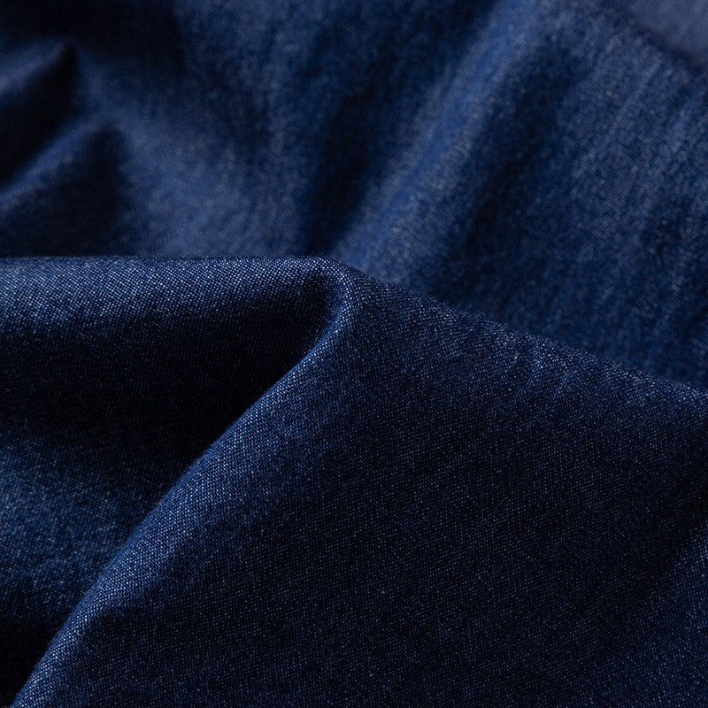 2023 Denim Pocket Design Shirt Classic 100% Cotton  Long-Sleeve  Fashion Embroider Comfortable Clothes