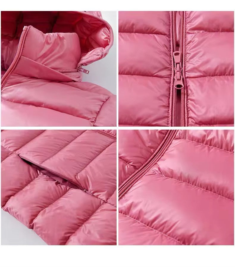 Women's X-long Office Lady Hat Detachable Puffer Jackets 2025 New Arrival Autumn Winter White Duck Down Warm Coat