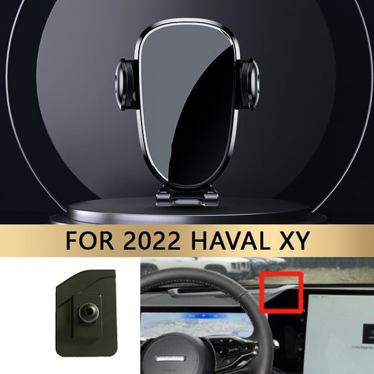 FOR 2022 HAVAL XY Car Phone Holder Car Styling Bracket GPS Gravity type Stand Rotatable Suppo Vehicle Specific