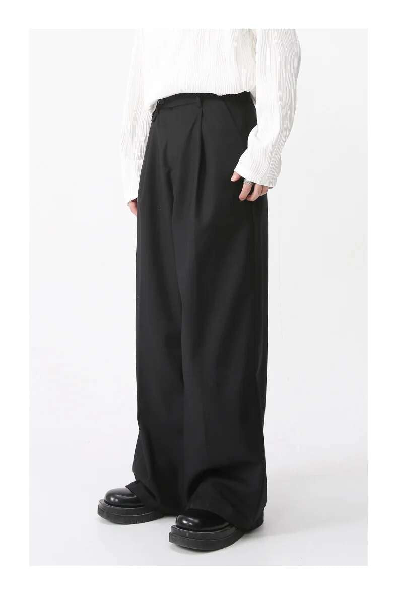 IEFB Men's Wear Spring New Suit Pants Loose Straight Korean Fashion Simple Solid Color Male Casual Trousers Wide Leg 9A6959