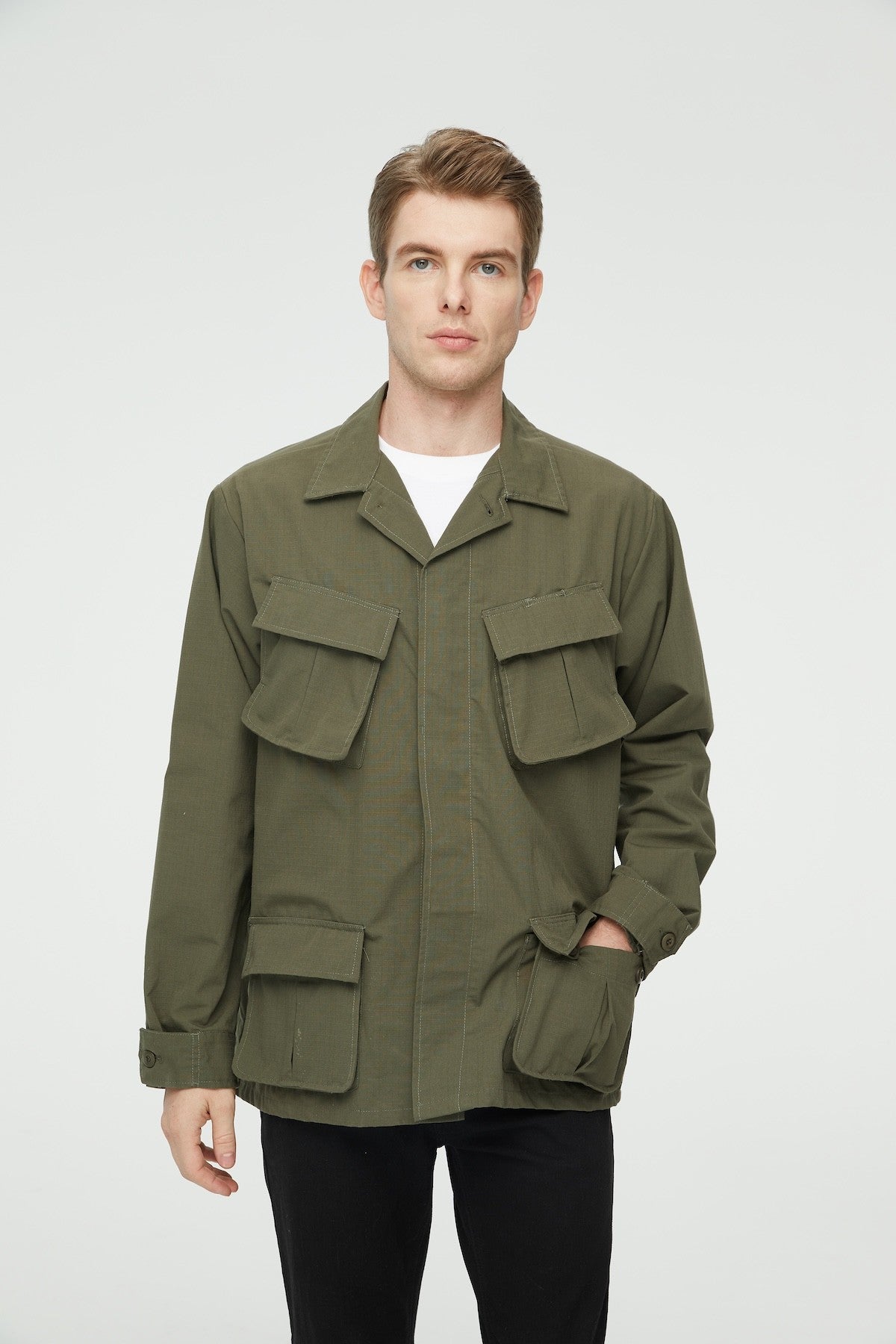 Og 107 ripstop slant pocket jungle fatigue m65 field women m43 Cargo m51 air force army coat cotton utility Bdu jacket for men