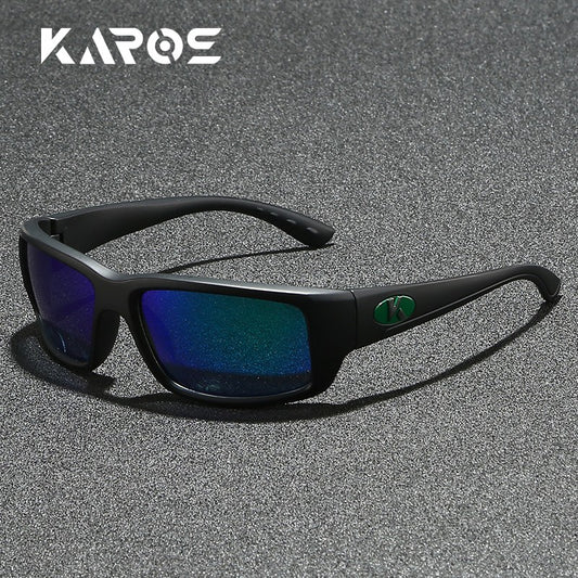 KAROS Mens Polarized Light Weight Sunglasses for Sports Outdoor Driving Lens Sunglasses Men PC Frame Sun Glasses UV400