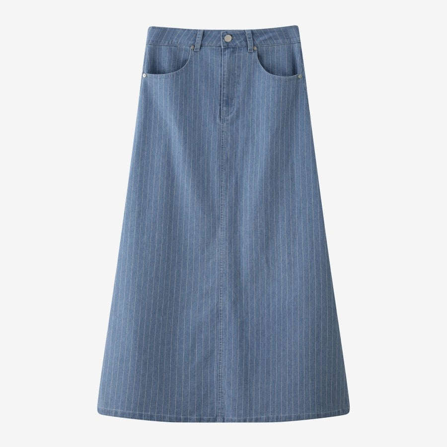 AS 2025 pinstripe denim skirt fashion woman clothes lady wear