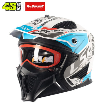 LS2 OF606 Drifter Unisex Combination Open Face Helmets Motorcycle Motocross Men Women Fashion Riding Helmets ECE R22.06